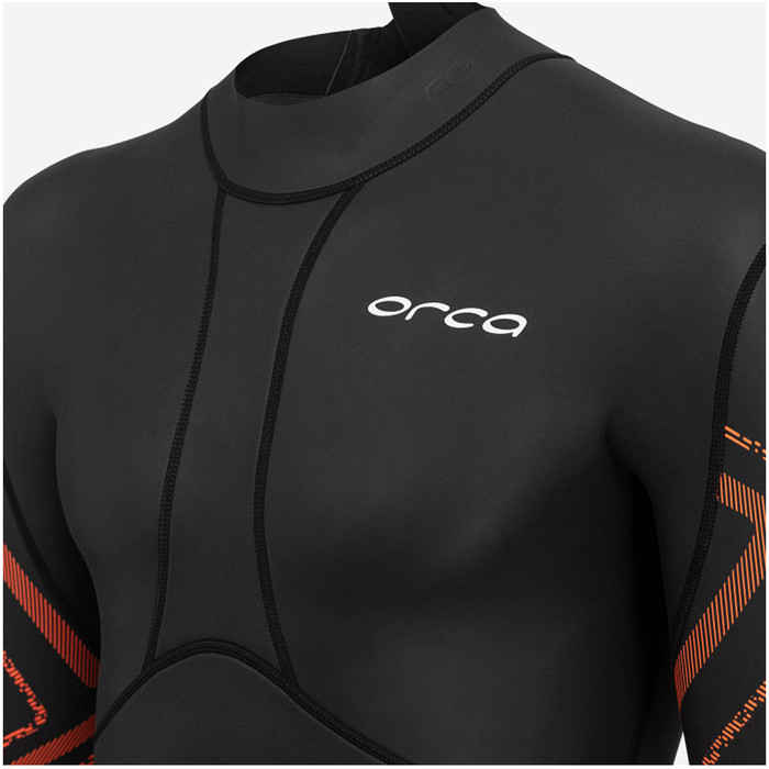 2024 Orca Hombres Vitalis Breast Stroke Open Water Swim Back Zip Neopreno NN2B0501 - Black